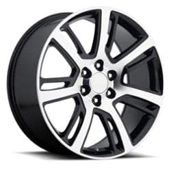 Factory Reproductions FR 48 Cadillac Escalade 22x9 6x139.7 31 ET 78.1 CB Black Machined Face