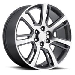 Factory Reproductions FR 48 Cadillac Escalade 24x10 6x139.7 31 ET 78.1 CB Gray Machined Face