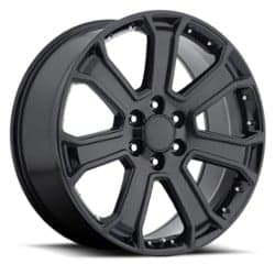 Factory Reproductions FR 49-GMC Yukon Denali 22x9 6x139.7 31 ET 78.1 CB Gloss Black