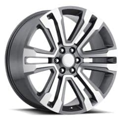 Factory Reproductions FR 72 Escalade 22x9 6x139.7 24 ET 78.1 CB Gray Machine Face