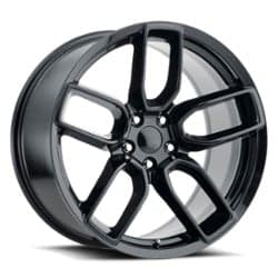 Factory Reproductions FR 74 Dodge Widebody 20x10.5 5x115 25 ET 71.5 CB Gloss Black