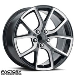 Factory Reproductions FR 75 Jeep Trackhawk 20x10 5x127 50 ET 71.5 CB Gloss Black/Milled