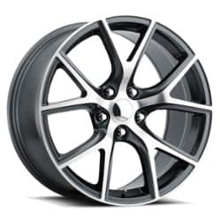 Factory Reproductions FR 75 Jeep Trackhawk 20x10 5x127 50 ET 71.5 CB Gray w/Machined Face