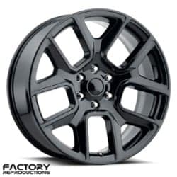 Factory Reproductions FR 76 19 Ram 1500 24x10 5x139.7 25 ET 77.8 CB Gloss Black