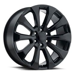 Factory Reproductions FR92 Silverado Split 22x9 6x139.7 28 ET 78.1 CB Gloss Black