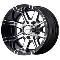 Fairway Alloy FA119 Aggressor 12x7 4x101.6 -40 ET 70.7 CB Machined Gloss Black