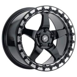 Forgestar D5 Beadlock 18x12 5x120.65 56 ET 78.1 CB Gloss Black Machined