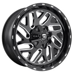 Fuel UTV Triton D581 18x7 4x137 13 ET 110.1 CB Gloss Black / Milled