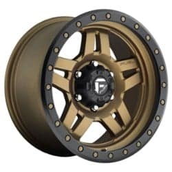 Fuel Anza D583 18x9 6x139.7 1 ET 108 CB Matte Bronze with Black Ring