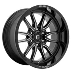 Fuel Clash 6 D761 24x12 6x135 -44 ET 87.1 CB Gloss Black Milled