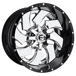 Fuel Cleaver D240 20x9 8x180 20 ET 124.2 CB Chrome Center w/Gloss Black Outer