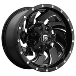 Fuel Cleaver D574 17x9 5x114.3/5x127 -12 ET 78.1 CB Gloss Black & Milled