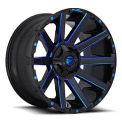 Fuel Contra D644 18x9 6x135/6x139.7 1 ET 106.1 CB Gloss Black with Candy Blue