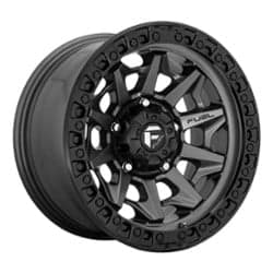 Fuel Covert D716 17x8.5 6x139.7 0 ET 106.1 CB Matte Gunmetal Gray with a Double Dark Tint