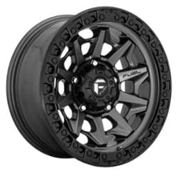 Fuel D716 Covert 15x8 6x139.7 -19 ET 108 CB Matte Gunmetal Black Bead Ring