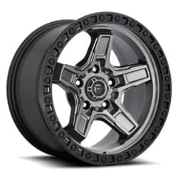 Fuel Kicker D698 17x9 5x127 -12 ET 71.5 CB Matte Gunmetal/Black Bead