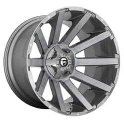 Fuel D714 Contra 24x14 5x127/5x139.7 -75 ET 87.1 CB Platinum Brushed Gunmetal Tinted Clear