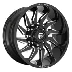 Fuel D744 Saber 24x12 5x127 -44 ET 71.5 CB Gloss Black Milled