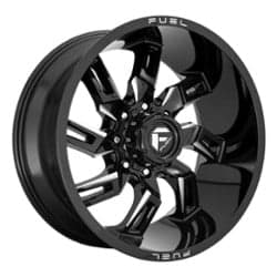 Fuel D747 Lockdown 20x9 5x127 1 ET 71.5 CB Gloss Black Milled