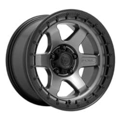 Fuel D752 Block 18x9 6x120 20 ET 67.1 CB Matte Gunmetal w/Black Ring