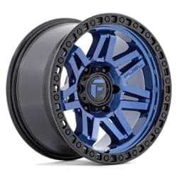 Fuel D813 Syndicate 17x9 5x127 -12 ET 71.5 CB Dark Blue w/Black Ring