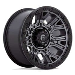 Fuel D825 Traction 17x9 5x127 -12 ET 71.5 CB Matte Gunmetal w/Black Ring