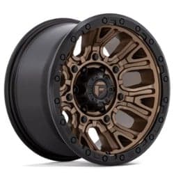 Fuel D826 Traction 17x9 5x127 -12 ET 71.5 CB Matte Bronze w/Black Ring