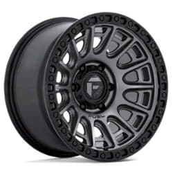 Fuel Cycle D835 17x8.5 5x120 34 ET 65.1 CB Matte Gunmetal w/Black Ring