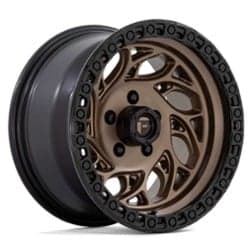 Fuel D841 Runner OR 15x10 5x139.7 -43 ET 108 CB Bronze w/Black Ring