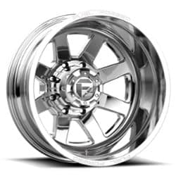 Fuel DE09 FF09D Dually 8 Rear 24x8.25 8x200 -225 ET 142 CB Polished