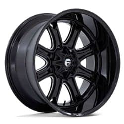 Fuel FC853BE Darkstar 24x12 Blank 5 Lug/Blank 6 Lug/Blank 8 Lug -44 ET 78.1 CB Gloss Black Milled