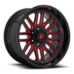 Fuel Ignite D663 20x10 5x127 -18 ET 78.1 CB Gloss Black with Candy Red