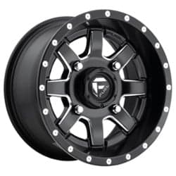 Fuel UTV Maverick D538 14x7 4x110 13 ET 79.4 CB Matte Black Milled