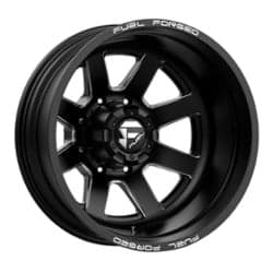 Fuel Mono DE092 Dually Rear 22x8.5 10x225 -202 ET 170.1 CB Matte Black Milled