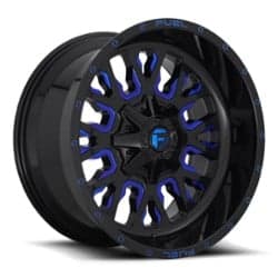 Fuel Stroke D645 17x9 6x135/6x139.7 -12 ET 106.1 CB Gloss Black with Candy Blue