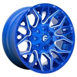 Fuel Twitch D770 20x9 8x170 1 ET 125.1 CB Anodized Blue Milled