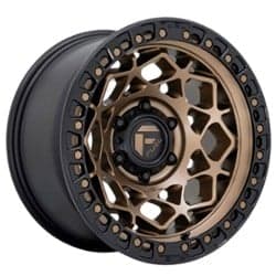 Fuel UTV D785 Unit 15x10 4x156 0 ET 132 CB Bronze With Matte Black Ring