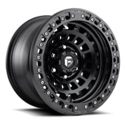 Fuel Zephyr Beadlock D101 17x9 5x127 -15 ET 71.5 CB Matte Black With Matte Black Ring