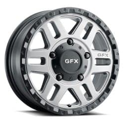 GFX MV2 16x6.5 5x160 45 ET 65.1 CB Matte Gray w/ Matte Black Lip