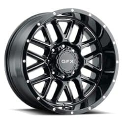 GFX TM5 17x8.5 5x127/5x139.7 0 ET 78.3 CB Gloss Black Milled