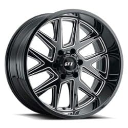 GFX TM6 18x9 5x127 12 ET 71.5 CB Gloss Black Milled