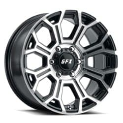 GFX TR19 16x8.5 8x165.1 -6 ET 125.2 CB Gloss Black Machined Face