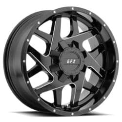 GFX TR-Mesh2 17x9 6x135 12 ET 93.2 CB Gloss Black Milled