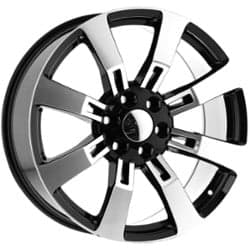 O.E. Revolution G-02 26x10 6x139.7 31 ET 78.1 CB Gloss Black Machined Face