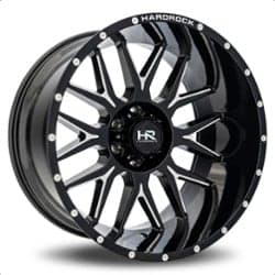 Hardrock Offroad Affliction Xposed 22x12 6x135 -44 ET 87.1 CB Gloss Black Milled