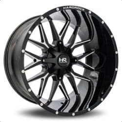 Hardrock Offroad H700 Affliction 24x14 5x127/5x139.7 -76 ET 87 CB Gloss Black Milled