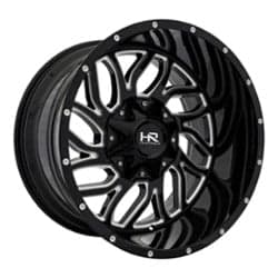 Hardrock Offroad H707 Destroyer 22x10.5 5x127/5x139.7 -25 ET 87 CB Gloss Black Milled