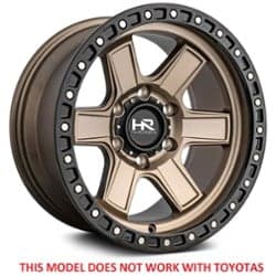 Hardrock Offroad H104 17x9 6x139.7 -12 ET 108 CB Matte Bronze-Black Beadlock