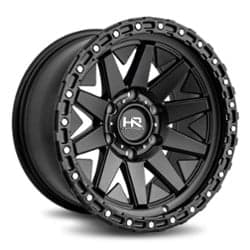 Hardrock Offroad H106 17x9 5x127 -12 ET 78.1 CB Matte Black-Black Beadlock