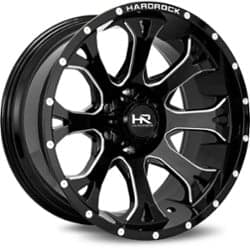 Hardrock Offroad H505 BloodShot XPosed 24x14 5x127 -76 ET 78.1 CB Gloss Black Milled